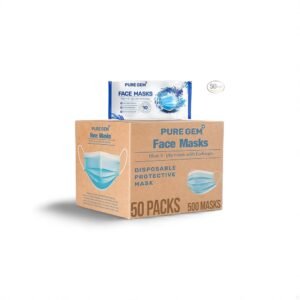 500 Pack Single Use Disposable Face Mask 3-Ply