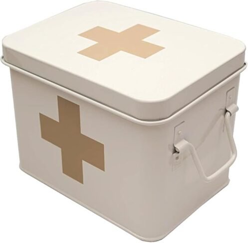 Boutique Retro Enameled First Aid Box