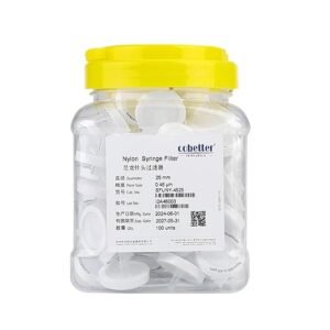 Nylon Syringe Filter 0.45μm Pore Size 25mm