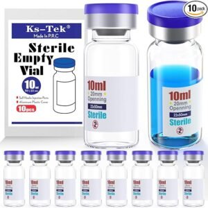 Sterile Empty Vials with Self Healing Injection Port