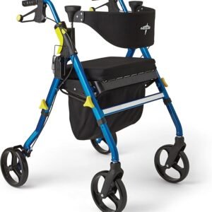 Premium Empower Folding Mobility Rollator Walker with Memory Foam Seat