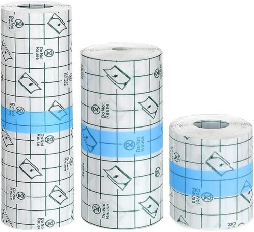 3 Rolls Transparent Stretch Adhesive Bandage, Waterproof