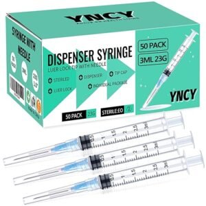 3ml Disposable Syringe with Needle 23Ga