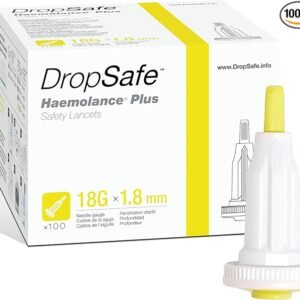 Plus Safety Lancet, High Flow, 18 Gauge, 1.8mm