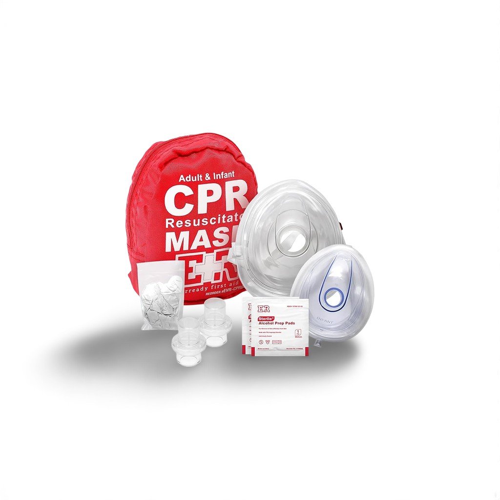 Adult and Infant CPR Mask Combo Kit – 50-Pack