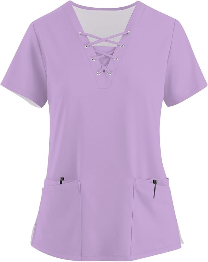 Scrubs Cross V Neck