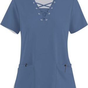 Scrubs Cross V Neck Navy