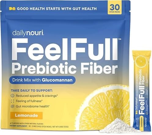 Prebiotic Fiber Drink Mix with Glucomannan & Chromium