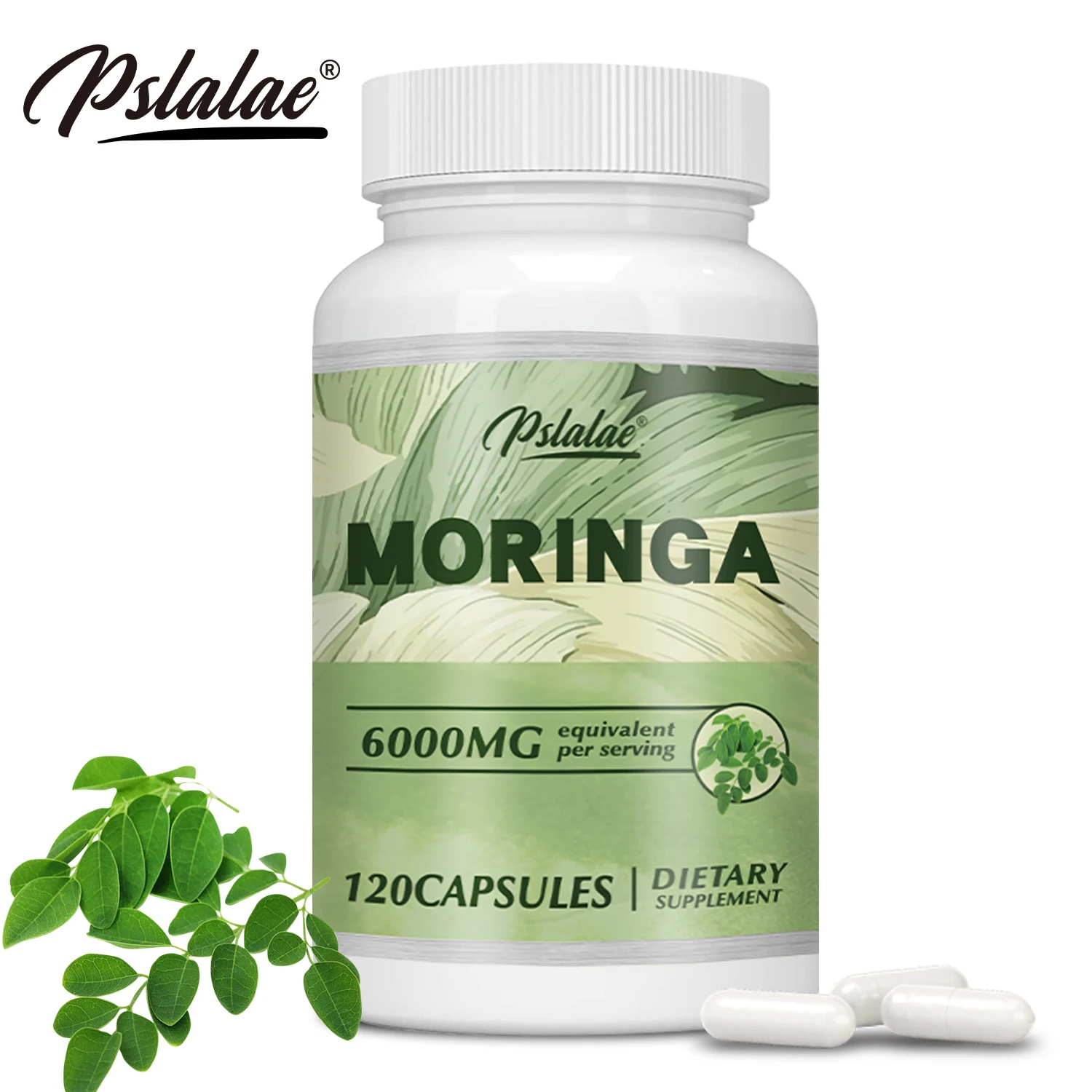 Moringa 6000mg – Support Immune System, Energy, Metabolism, Antioxidants – 120 Capsules