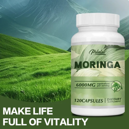 Moringa 6000mg - Support Immune System, Energy, Metabolism, Antioxidants - 120 Capsules - Image 5