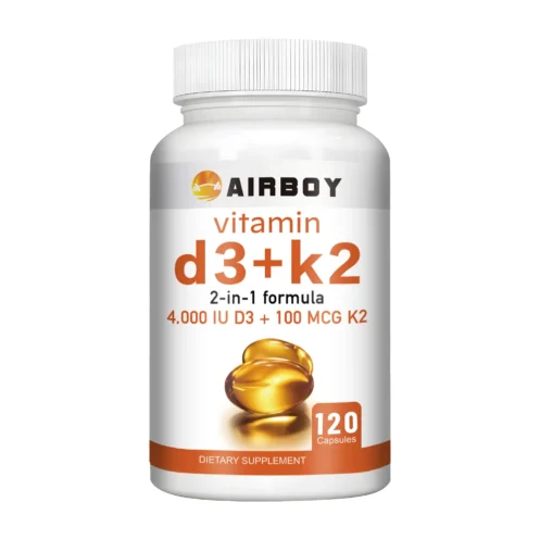 Vitamin D3 + K2 Supplement - Support Immunity, Help Regulate Calcium Metabolism Promote Bone Teeth, Skin Health - 120 Capsules - Image 7