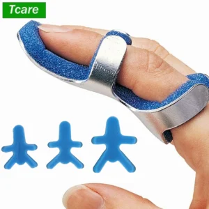 Tcare Medical Finger Splint Brace Frog Phalanx Posture Corrector Aluminium Finger Protect Support Recovery Injury Malleable Belt