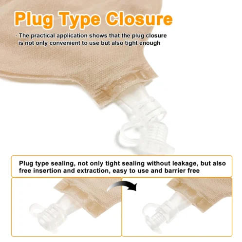 20pcs One Piece Urostomy Bags with Hoop and Look Ostomy Bags for Ostomy Patient - Image 3