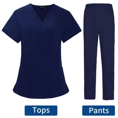 Pet Grooming Doctor Uniforms Non-sticky Hair Nurse Women Thin and Light Fabric Medical Clothes for Summer Clinical Uniform Woman - Image 8