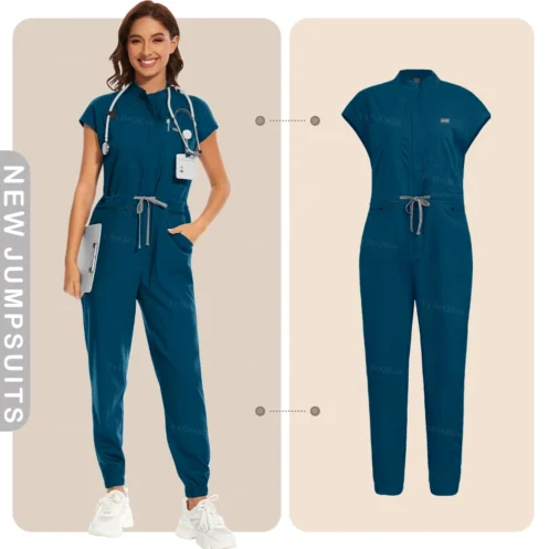 High-quality Beautician Gowns Medical Workwear Surgical Nursing Uniforms Pet Clinic Clothes Scrubs Uniforms Wholesale Jumpsuits - Image 7