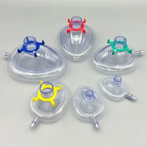 PVC Anesthesia Mask Sterilized Disposable Resuscitate Face Masks For Adult Child Animals NO.1-NO.6 Size