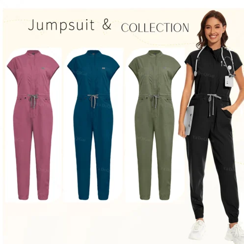 High-quality Beautician Gowns Medical Workwear Surgical Nursing Uniforms Pet Clinic Clothes Scrubs Uniforms Wholesale Jumpsuits - Image 6