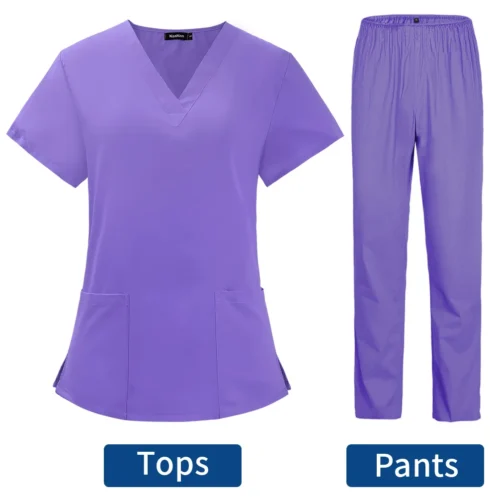 Pet Grooming Doctor Uniforms Non-sticky Hair Nurse Women Thin and Light Fabric Medical Clothes for Summer Clinical Uniform Woman - Image 11