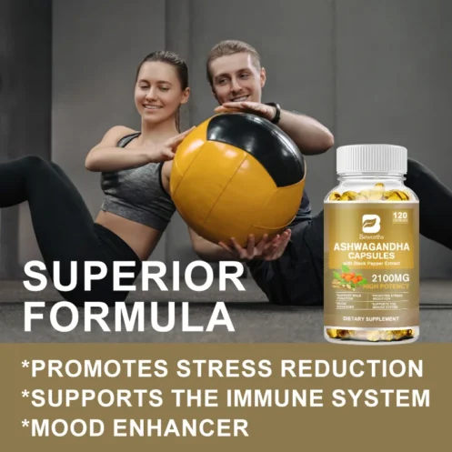 BEWORTHS Ashwagandha Root Extract Capsule Help Sleep Improve Sleep Quality Calm Down Emotions Relieve Anxiety Mood Health - Image 5