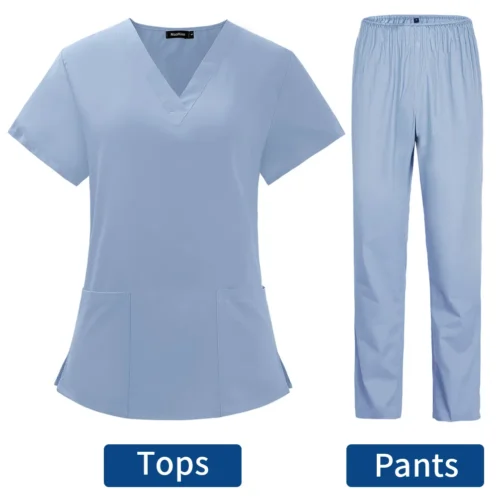 Pet Grooming Doctor Uniforms Non-sticky Hair Nurse Women Thin and Light Fabric Medical Clothes for Summer Clinical Uniform Woman - Image 12