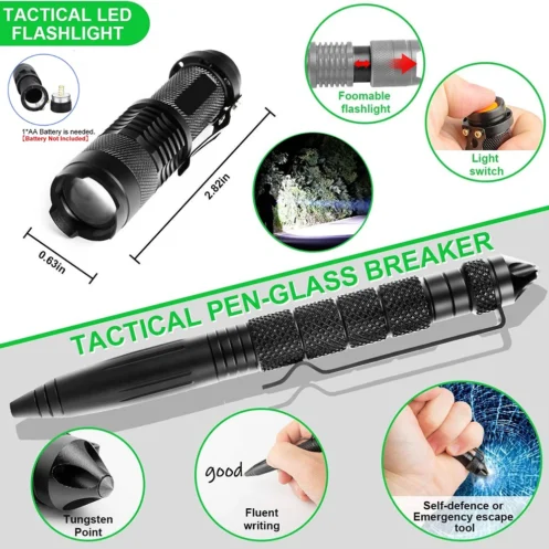 Emergency Kit Trauma Bag Outdoor Multifunction Camping Gear Survival Kit First Aid Kit SOS Wilderness Tactical Defense Equipment - Image 4