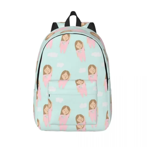 Proud To Be A Nurse Canvas Backpacks for Women Men School College Student Bookbag Fits 15 Inch Laptop Health Care Nursing Bags - Image 7