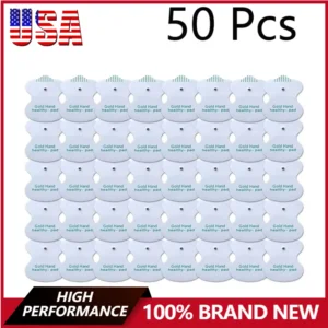 50pcs/Bag EMS Electrode Pads Reusable Pulse Massage Patch for Tens Digital Therapy Machine Muscle Stimulator Gel Patch Stickers