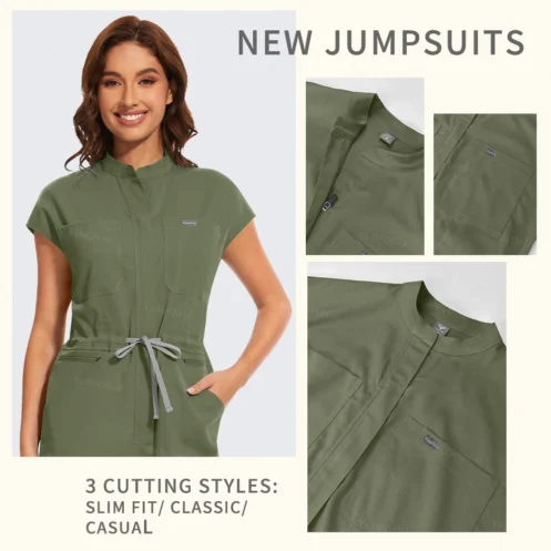 High-quality Beautician Gowns Medical Workwear Surgical Nursing Uniforms Pet Clinic Clothes Scrubs Uniforms Wholesale Jumpsuits - Image 3