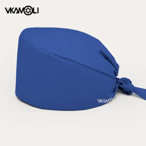 Solid color scrubs caps Pet Grooming Agency Work Scrubs Beauty Work Hats Lab nursing scrubs cap gorro enfermera womens and men - Image 10