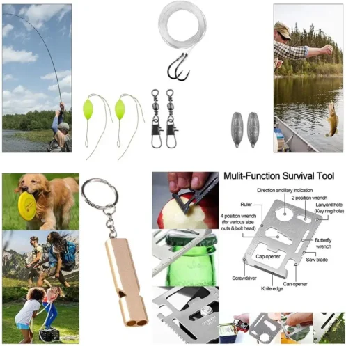 Emergency Kit Trauma Bag Outdoor Multifunction Camping Gear Survival Kit First Aid Kit SOS Wilderness Tactical Defense Equipment - Image 5