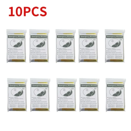 Outdoor Emergency Gold-Sliver Survival Blanket Waterproof First Aid Rescue Curtain Foil Thermal Military Blanket130X210Cm - Image 8