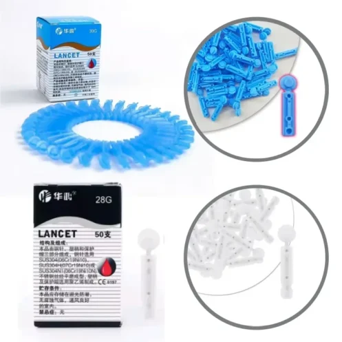 100pcs 23/26/28/30/33G Lancet Pen Adjustable Depth Blood Sampling Glucose Test Pen Lancing Device for Diabetics Blood Collect - Image 5