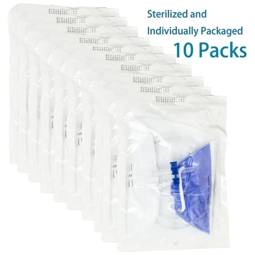 10 PCS Urinary Drainage Bags 1500ML Plastic With 48In Tube Drainage,Clips And Hanging Hook, Urine Bags With Anti-Reflux Chamber - Image 2