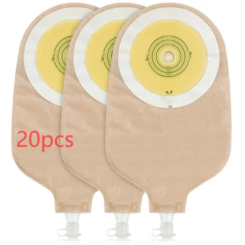 20pcs One Piece Urostomy Bags with Measuring Card can be cut Ostomy Bags for Ostomy Patient - Image 7