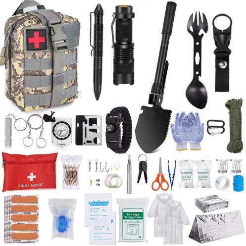 Emergency Kit Trauma Bag Outdoor Multifunction Camping Gear Survival Kit First Aid Kit SOS Wilderness Tactical Defense Equipment - Image 7