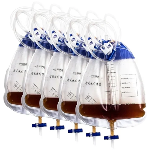 10 PCS Urinary Drainage Bags 1500ML Plastic With 48In Tube Drainage,Clips And Hanging Hook, Urine Bags With Anti-Reflux Chamber - Image 5