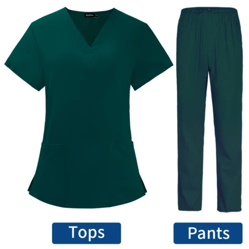 Pet Grooming Doctor Uniforms Non-sticky Hair Nurse Women Thin and Light Fabric Medical Clothes for Summer Clinical Uniform Woman - Image 7