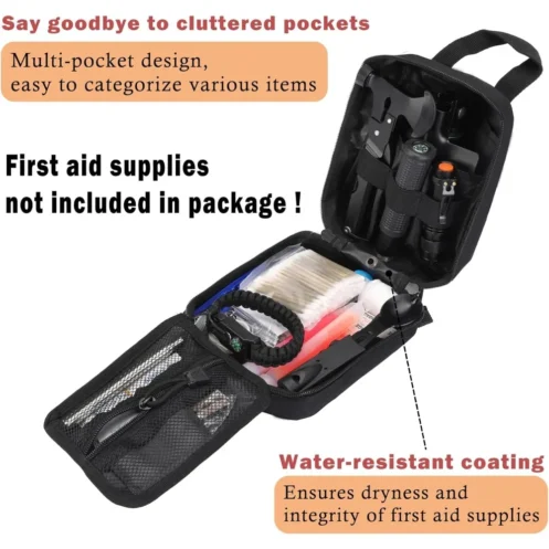 Tactical First Aid Kit 1000D Ifak Bag Tear-off Medical Bag Storage Bag Empty Small Medical Bag Molle EMT Bag - Image 2