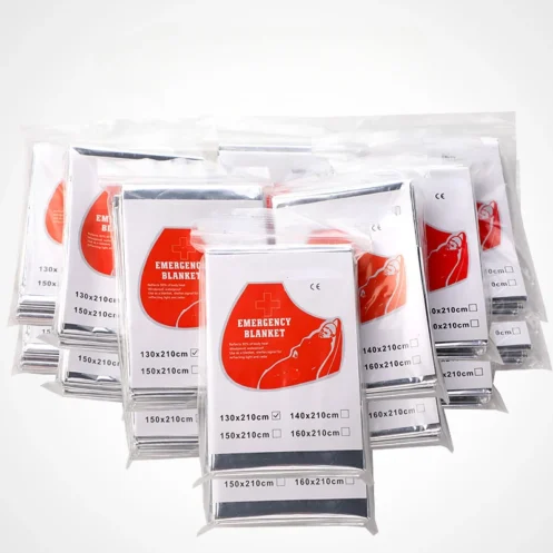 Emergency Blanket Outdoor Survival Rescue First Aid Foil Thermal Blanket Hypothermia Windproof Multi-use for Explore Camping - Image 4