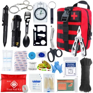 Survival First Aid Kit Survival Military Full Set Molle Outdoor Gear Emergency Kits Trauma Bag Camping Hiking IFAK Adventures