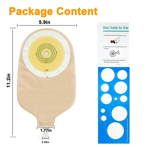 20pcs One Piece Urostomy Bags with Hoop and Look Ostomy Bags for Ostomy Patient - Image 6