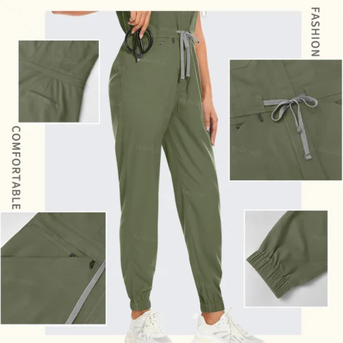 High-quality Beautician Gowns Medical Workwear Surgical Nursing Uniforms Pet Clinic Clothes Scrubs Uniforms Wholesale Jumpsuits - Image 4