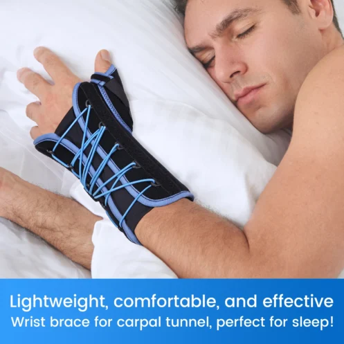VELPEAU Wrist Brace with Thumb Splint for Carpal Tunnel Syndrome Drawstring Wrist Support for Fracture, Sprain and Tenosynovitis - Image 5