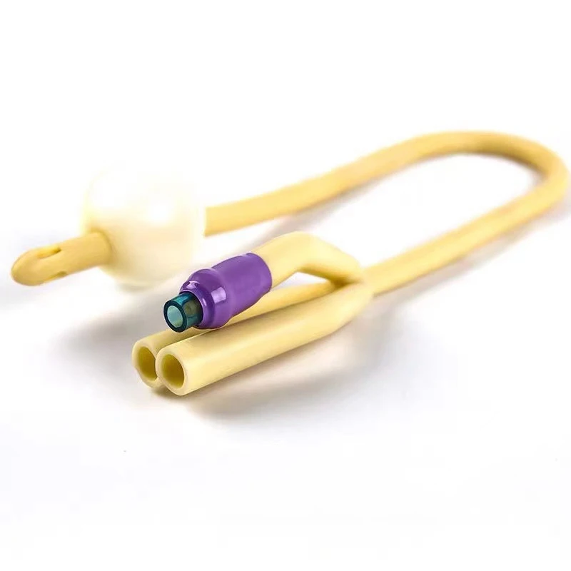 1pcs 2/3 Chamber Latex Catheter Silicone Coated Sterilized Urethral Catheter Male/Women/Children Urinary Catheter