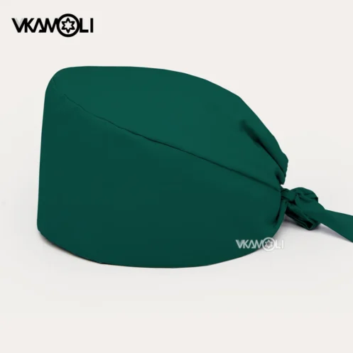 Solid color scrubs caps Pet Grooming Agency Work Scrubs Beauty Work Hats Lab nursing scrubs cap gorro enfermera womens and men - Image 8