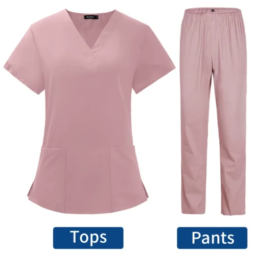 Pet Grooming Doctor Uniforms Non-sticky Hair Nurse Women Thin and Light Fabric Medical Clothes for Summer Clinical Uniform Woman - Image 9