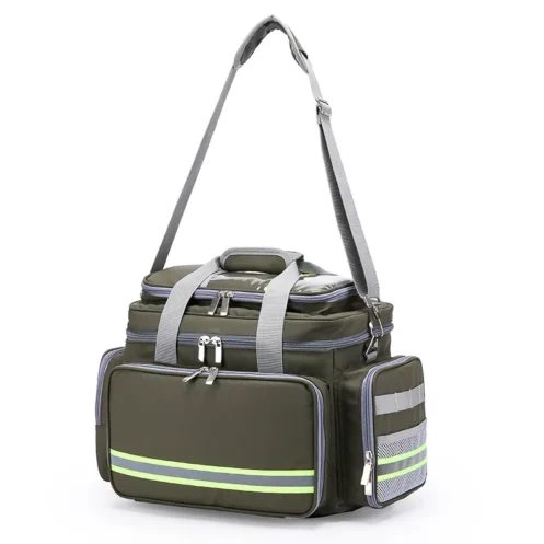 First Aid Medical Bag Outdoor Emergency Rescue Large Capacity Bag Empty Waterproof Reflective Oxford Multi-pocket Travel Bags - Image 9
