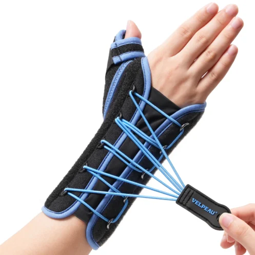 VELPEAU Wrist Brace with Thumb Splint for Carpal Tunnel Syndrome Drawstring Wrist Support for Fracture, Sprain and Tenosynovitis - Image 7