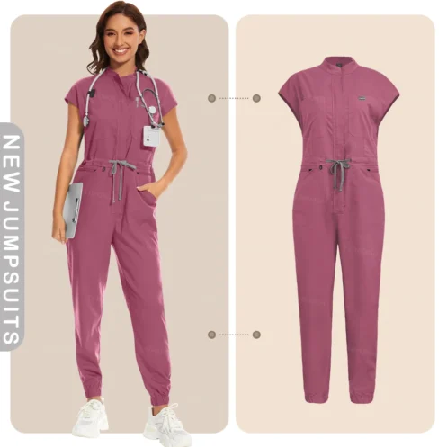 High-quality Beautician Gowns Medical Workwear Surgical Nursing Uniforms Pet Clinic Clothes Scrubs Uniforms Wholesale Jumpsuits - Image 8