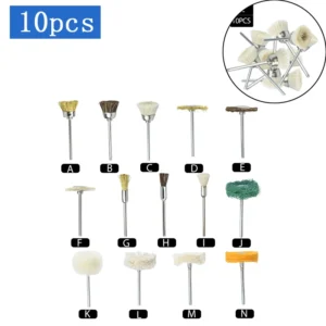 Dental Polishing Wheel Wool Cotton Polishing Brushes Polishers for Rotary Tools 10Pcs Jewelry Buffing 2.35Mm Polishing Wheel